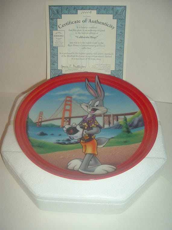 California Bugs Bunny Plate