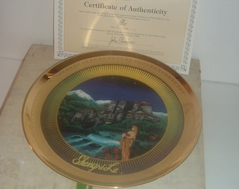 Plato Tierras de Fábula Shangri La con caja y COA 1982