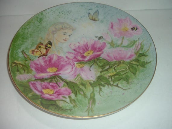 Anna Perenna June Dream Enchanted Garden plate 1978
