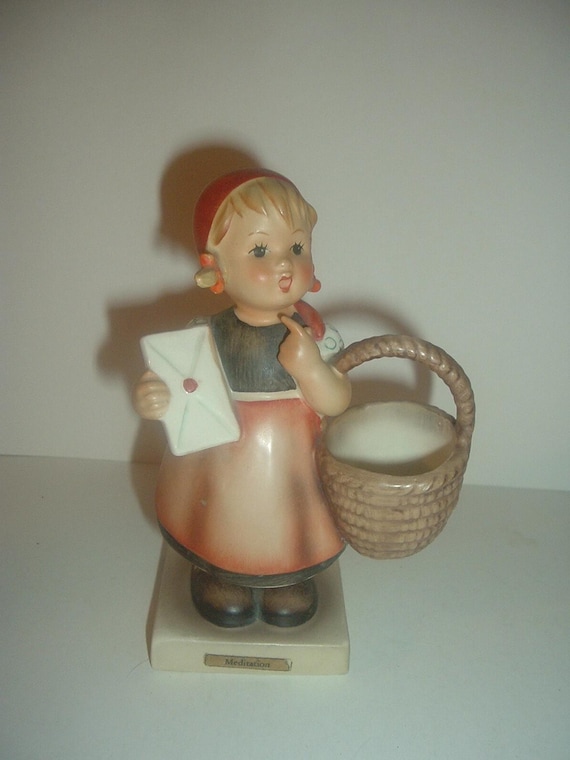 Hummel HUM 13 Meditation Girl with Basket Figurine TMK3