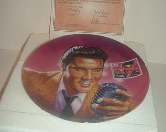 Elvis Presley Rock and Roll Legend Plate
