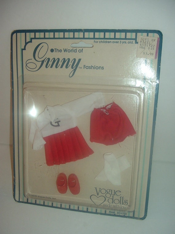 1978 Vogue Doll Ginny Fashions Cheerleader outfit in package