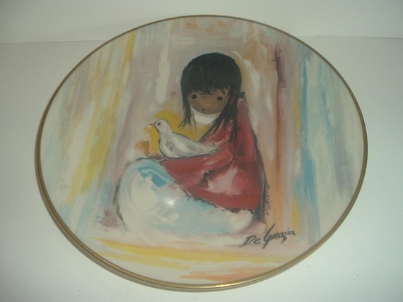 Gorham The White Dove De Grazia Plate 1977