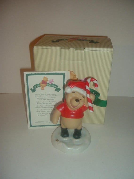 Winnie The Pooh Wishing You The Sweetest Holiday Ever Figurine with box