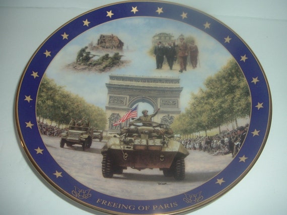 World War II Visions of Glory Freeing of Paris Plate
