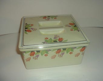 Hall Crocus Leftover Refrigerator Covered Dish Vintage