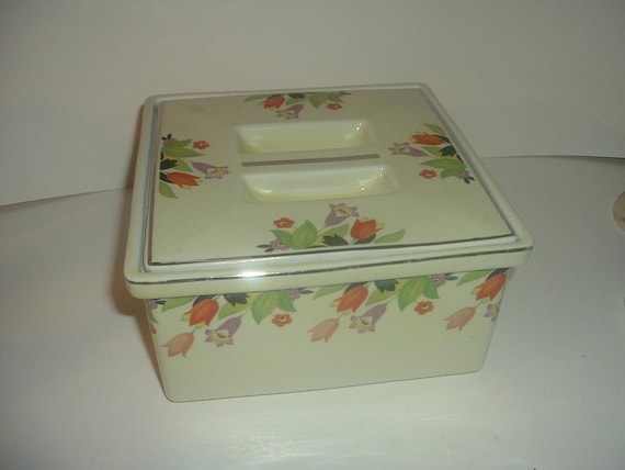 Hall Crocus Leftover Refrigerator Covered Dish Vintage