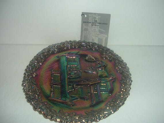 Fenton Carnival Glass 1971 No. 2 American Craftsman Printer Plate
