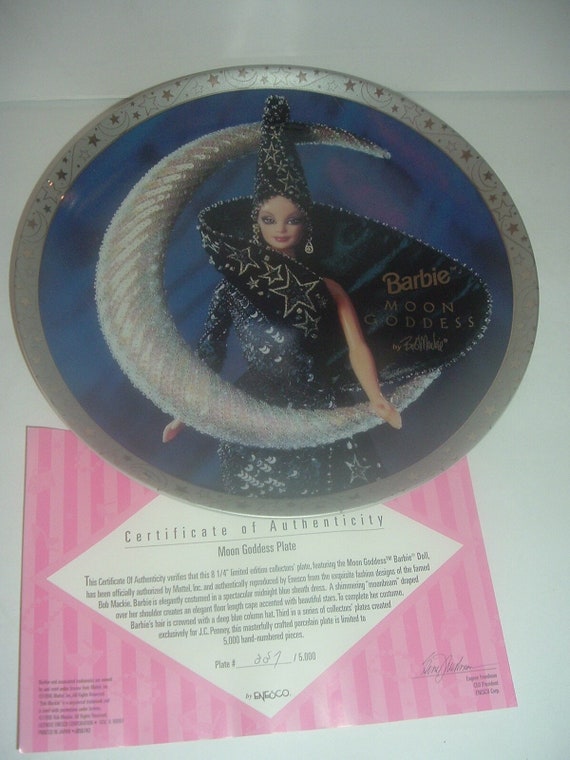 Barbie Moon Goddess by Bob Mackie Collector Plate by Enesco