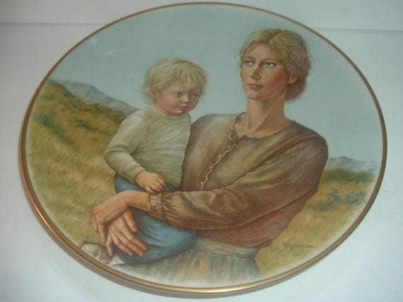 Gorham Promises To Keep Mother Child Plate by Irene Spencer 1975