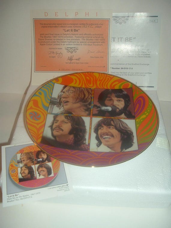 The Beatles Let It Be Plate