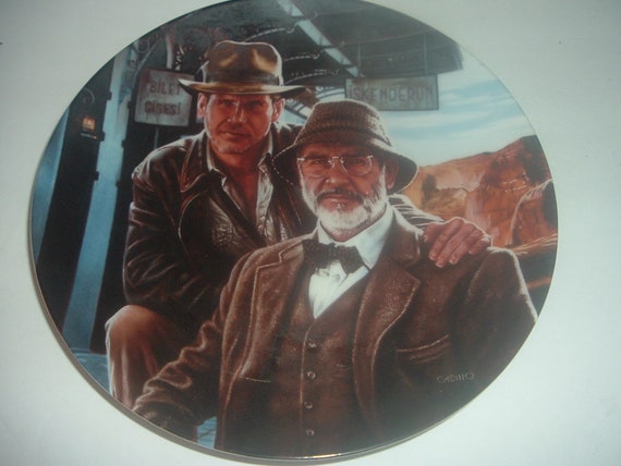 Indiana Jones and His Dad Plate 1989