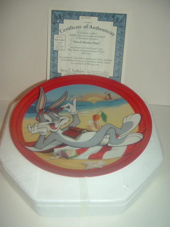Beach Blanket Bugs Bunny Plate