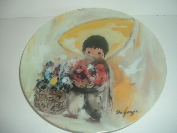 The Gentle White Dove Children of the Sun De Grazia Plate 1988