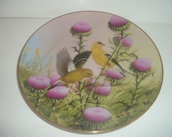 Backyard Wilderness Collection Early Arrivals by Derk Hansen Plate Birds