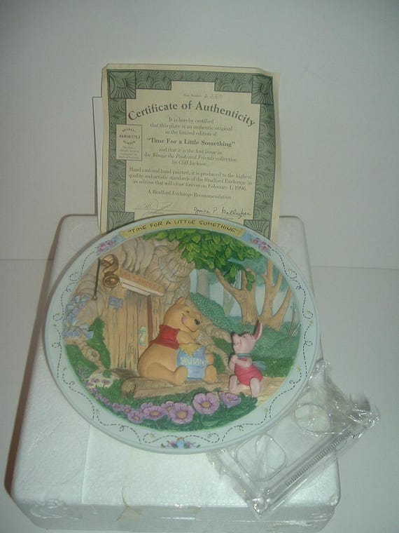 Winnie Pooh Plate Time For A Little Something