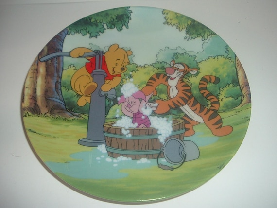 Troubles With Bubbles Winnie the Pooh Fun In 100 Acre Woods Plate