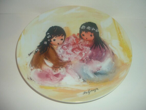 Ted DeGrazia Spring Blossoms 1st Issue Children of the Sun plate 1987
