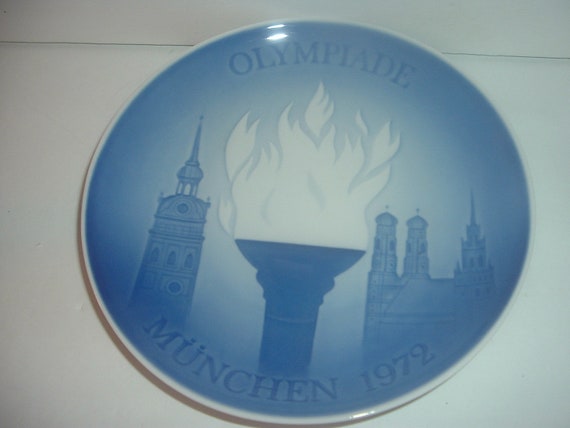 Bing & Grondahl 1972 Munich Olympic plate