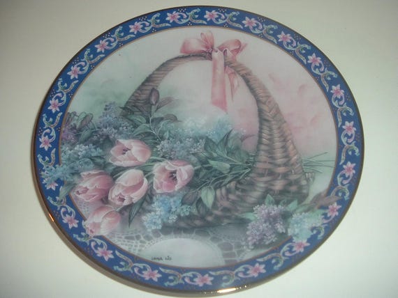 Tulips and Lilacs Lena Liu plate 1992