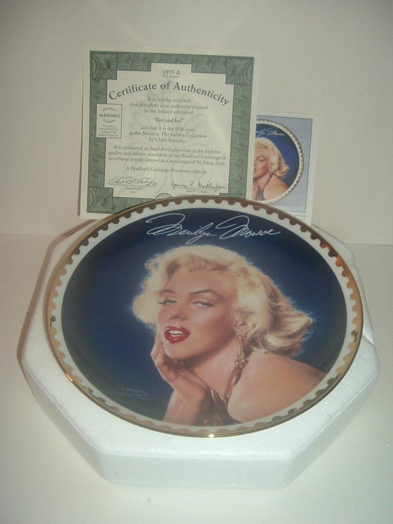 Marilyn Monroe Fire and Ice Plate