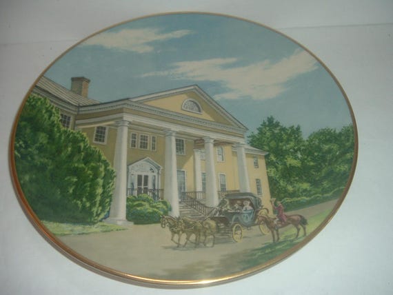 American Commemorative Council Montpelier Plate for Gorham Southern Landmark Series 1976