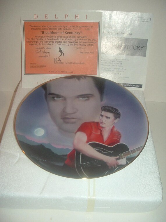 Elvis Presley Blue Moon Over Kentucky Plate
