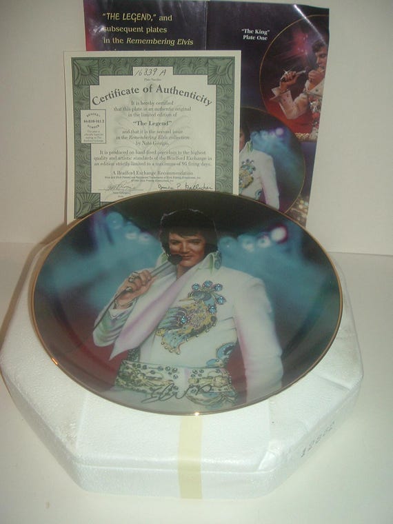 Elvis Presley The Legend Plate