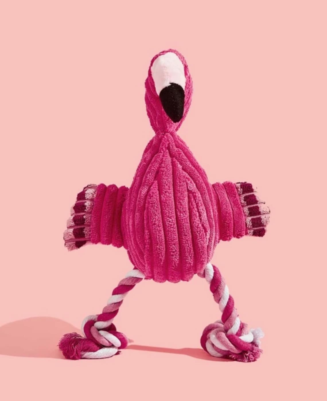 Pink flamingo DOG TOY with rope legs Etsy