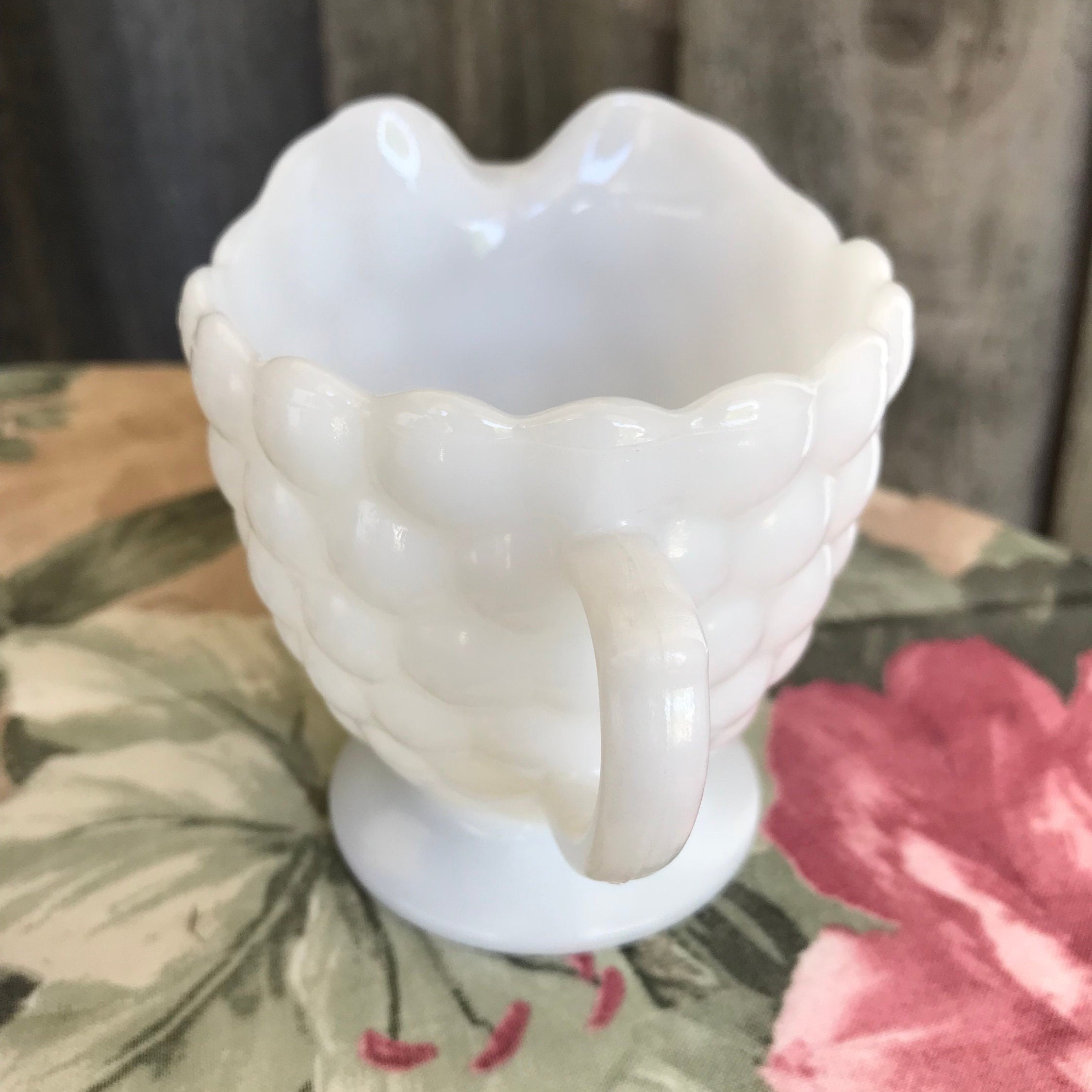 Vintage Sugar & Creamer Bowl Set Classic Hobnail Pattern by Etsy