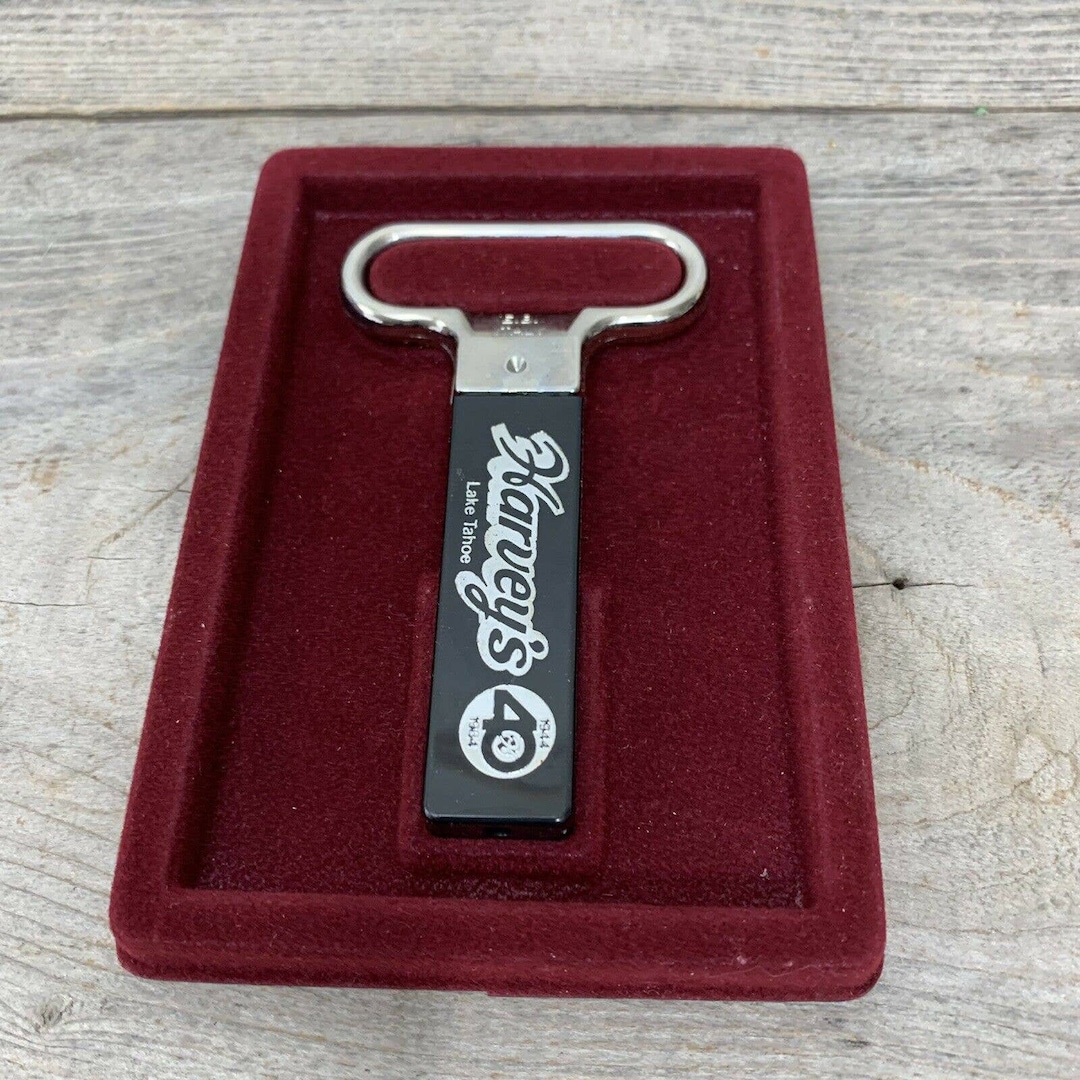 Cork Puller, Vintage Twoprong Bottle Opener, Harveys in Nevada, 40th