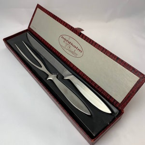 Vintage Nordholm Sweden Stainless Steel Cutlery Set w/Box