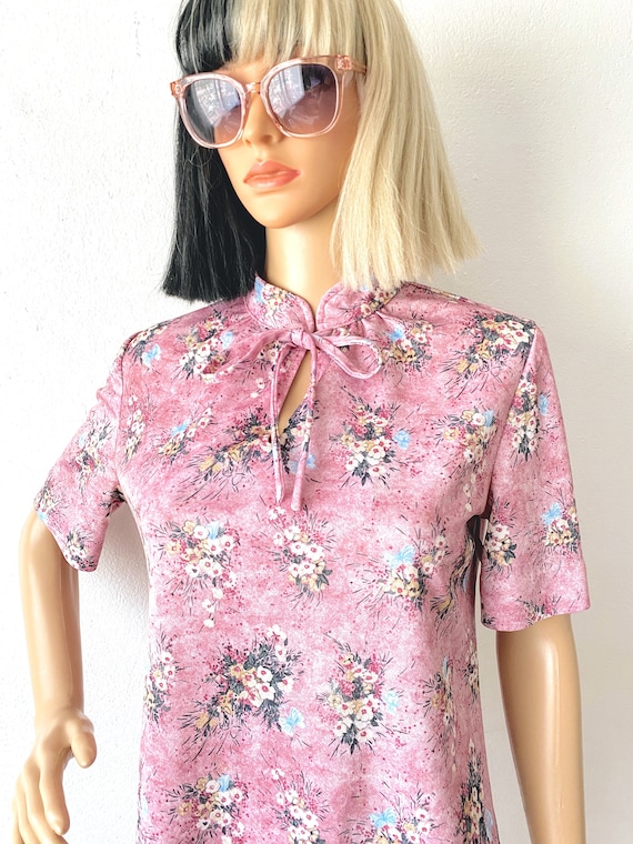 Vintage 70s Polyester Blouse | Romantic Blouse | … - image 2