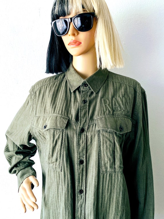 G-STAR RAW Button Front Shirt | Military Style Sh… - image 7