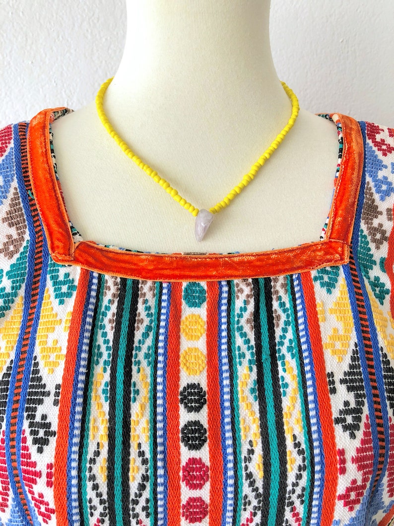 S Ethnic Woven Top Handmade Guatemalan Top Colorful Top Ethnic Tunic Top Tapestry Blouse Embroidered Huipil Top Mexican Blouse