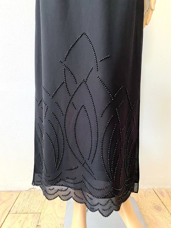 Long Black Formal Skirt | Skirt with Slit | Dress… - image 8