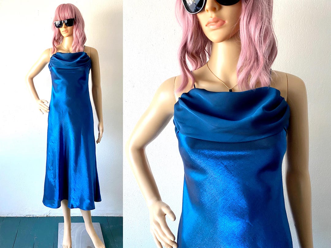 Vintage Strapless Satin Chiffon Evening Dress,Formal Prom Dress Y8074
