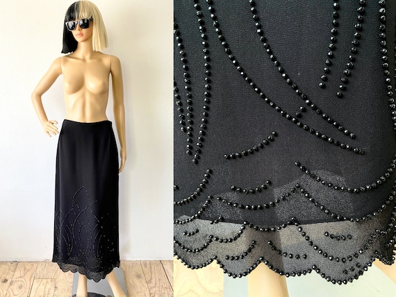 Long Black Formal Skirt | Skirt with Slit | Dress… - image 1