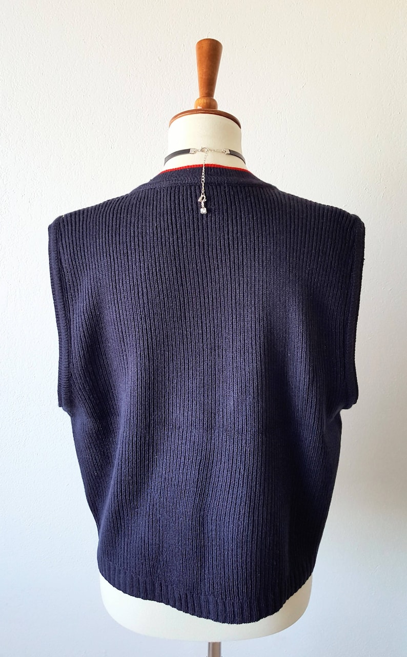 Vintage 90s Sweater Vest NORTON MCNAUGHTON Argyle Sweater Plaid Vest Preppy Sweater Button Up Vest Gold Button Hipster Indie Medium Large