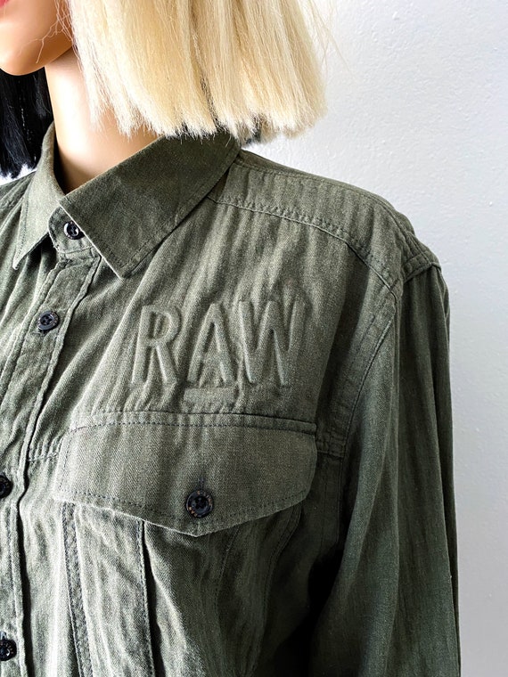 G-STAR RAW Button Front Shirt | Military Style Sh… - image 4