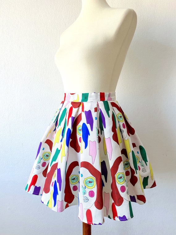 Novelty Print Skirt | ANNAKIKI Skirt | Surreal Sk… - image 5