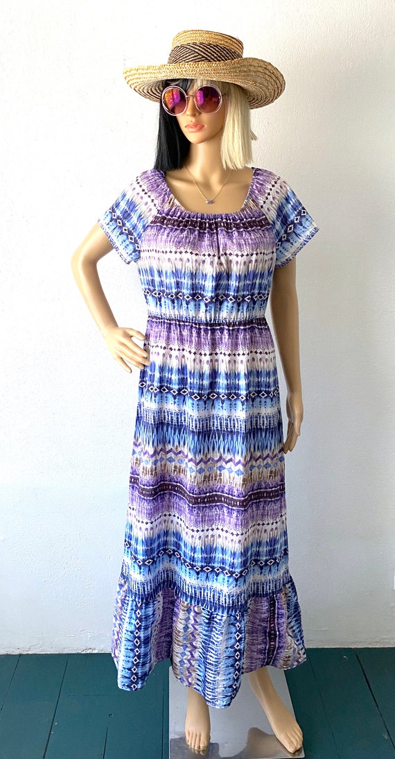 Vintage Cotton Maxi Dress | Summer Maxi Dress | L… - image 2