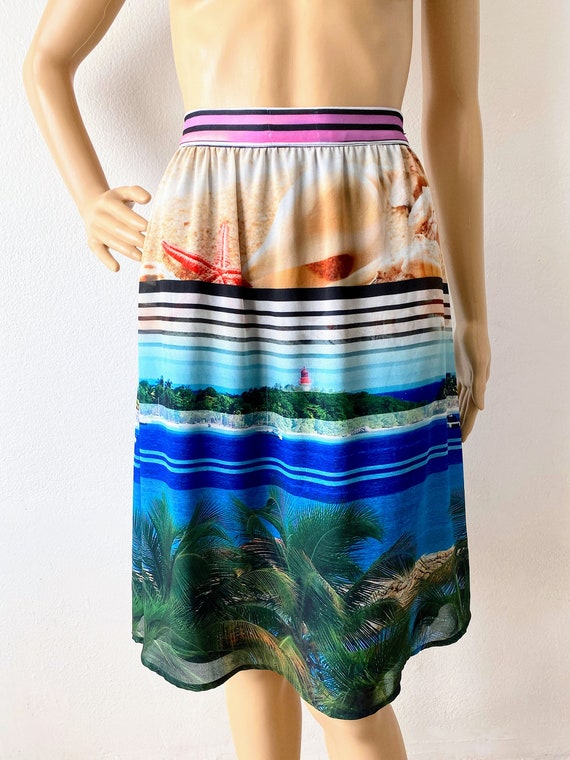Island Skirt | Novelty Print Skirt | Tropical Ski… - image 2