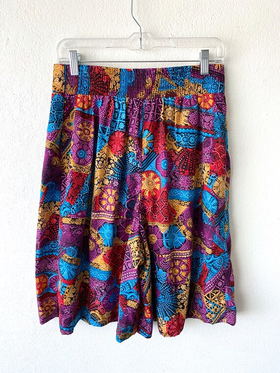 Vintage 90s Multicolored Shorts | Baggy Mom Short… - image 6