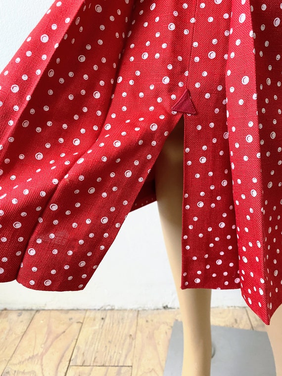 Two Piece Dress Suit | Polkadot Skirt & Blazer Se… - image 10