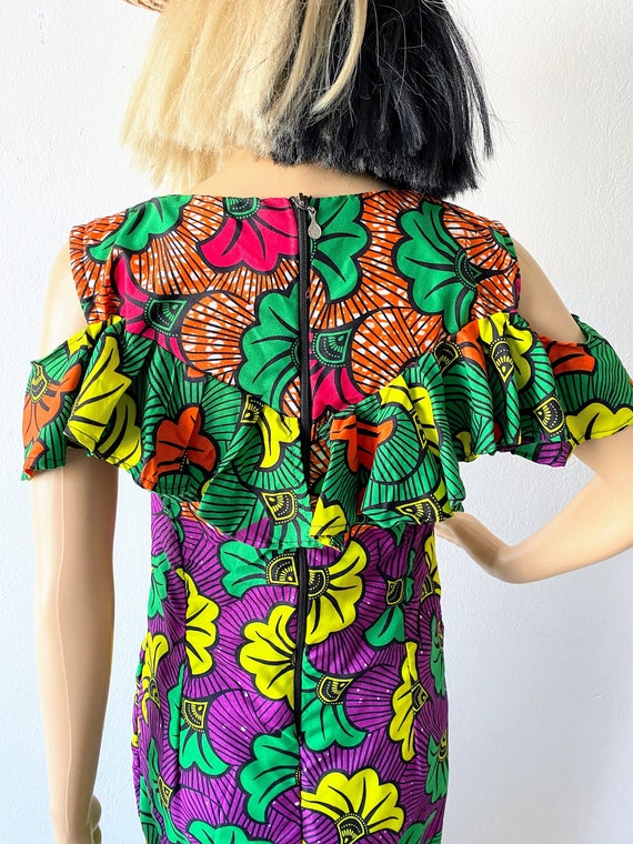 Tropical Bare Shoulder Dress | Colorful Vacation … - image 9