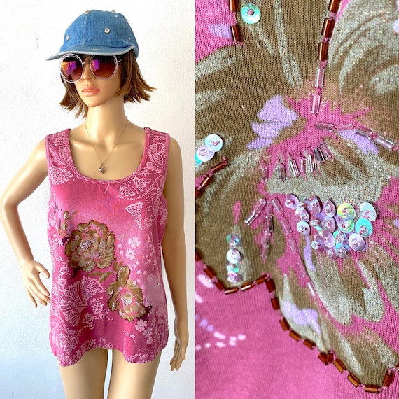 casual sequin top
