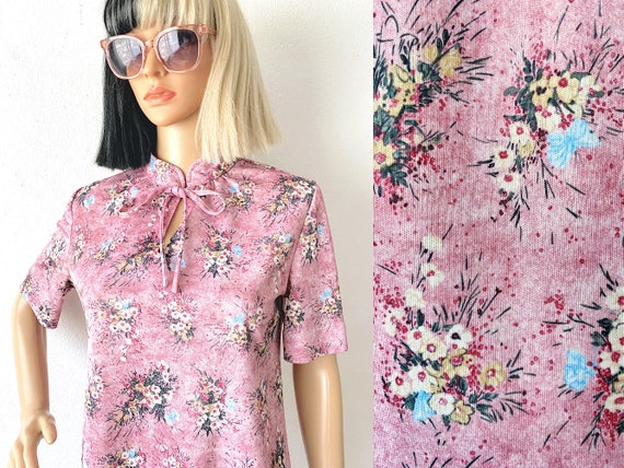 Vintage 70s Polyester Blouse | Romantic Blouse | … - image 1