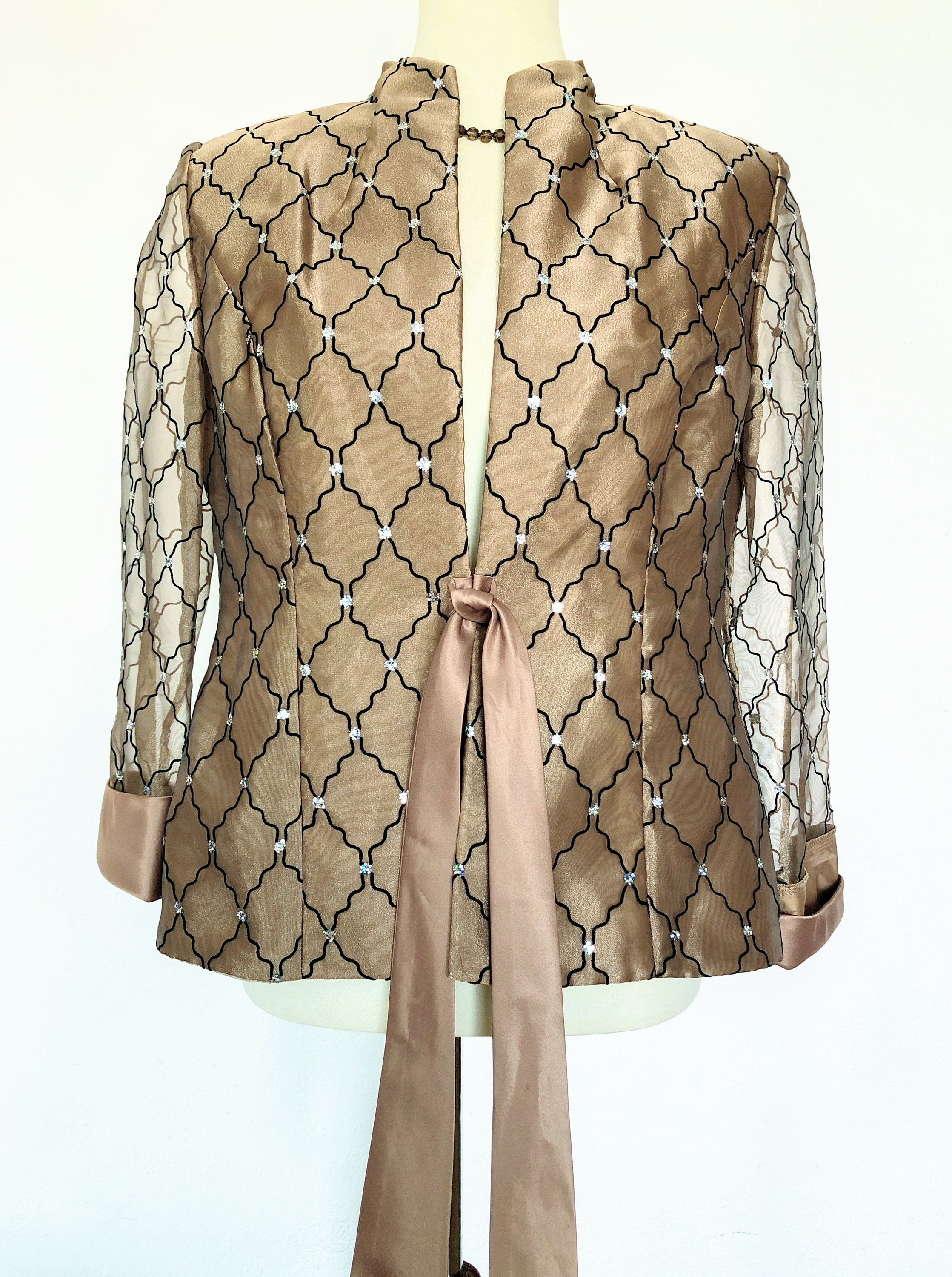 Vintage 80s Party Jacket Boxy Cocktail Jacket Formal Jacket Etsy