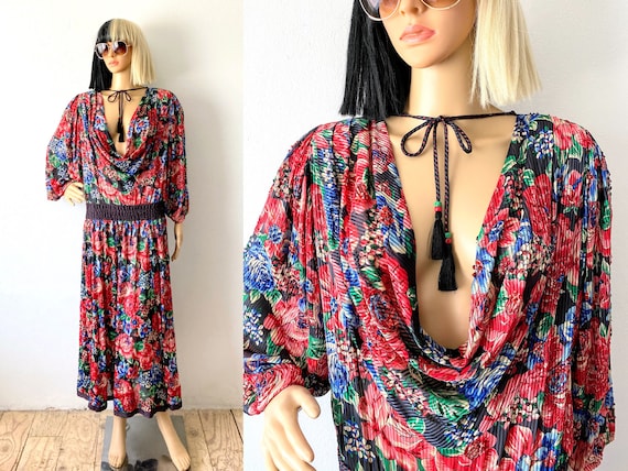 Vintage DIANE FREIS Dress Beaded Dress Bohemian Dress - Etsy